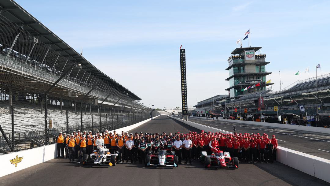 Front row for the Indy 500